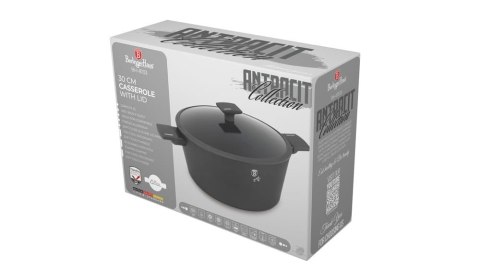 GARNEK TYTANOWY Z POKRYWKĄ 30CM 8L BERLINGER HAUS ANTRACIT BH-8133 GARNEK TYTANOWY Z POKRYWKĄ 30CM 8L BERLINGER HAUS ANTRACIT BH-8133