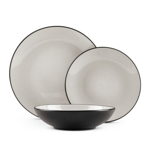 ZASTAWA STOŁOWA SERWIS KOMPLET TALERZY NACZYŃ 18 ELE DLA 6 OSÓB BERLINGER HAUS SAHARA BH-10001