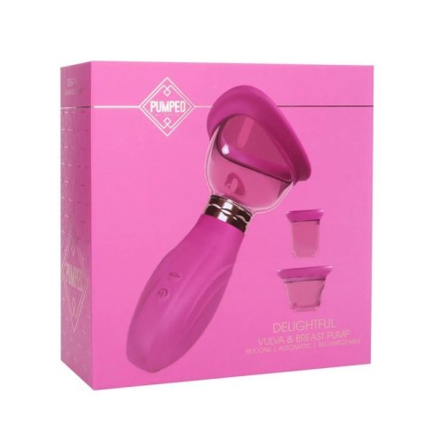 Delightful - Rechargeable Vulva and Breast Pump - Pink Delightful - Rechargeable Vulva and Breast Pump - Pink