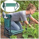 Składany taboret, krzesło, klęcznik ogrodowy 3w1 z kieszonkami 60 x 49 x 25 cm KRT04
