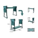 Składany taboret, krzesło, klęcznik ogrodowy 3w1 z kieszonkami 60 x 49 x 25 cm KRT04
