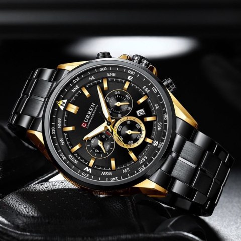 ZEGAREK MĘSKI CURREN 8399 (zc016c -CHRONOGRAF +BOX ZEGAREK MĘSKI CURREN 8399 (zc016c -CHRONOGRAF +BOX
