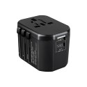 GOworld USB uniwersalny adapter podróżny do ponad 200 krajów świata, 100-240V, 8A, 2 x USB, 5V 2,4A inteligentna identyfikacja GOworld USB uniwersalny adapter podróżny do ponad 200 krajów świata, 100-240V, 8A, 2 x USB, 5V 2,4A inteligentna identyfikacja