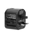 GOworld USB uniwersalny adapter podróżny do ponad 200 krajów świata, 100-240V, 8A, 2 x USB, 5V 2,4A inteligentna identyfikacja GOworld USB uniwersalny adapter podróżny do ponad 200 krajów świata, 100-240V, 8A, 2 x USB, 5V 2,4A inteligentna identyfikacja