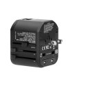 GOworld USB uniwersalny adapter podróżny do ponad 200 krajów świata, 100-240V, 8A, 2 x USB, 5V 2,4A inteligentna identyfikacja GOworld USB uniwersalny adapter podróżny do ponad 200 krajów świata, 100-240V, 8A, 2 x USB, 5V 2,4A inteligentna identyfikacja