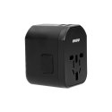 GOworld USB uniwersalny adapter podróżny do ponad 200 krajów świata, 100-240V, 8A, 2 x USB, 5V 2,4A inteligentna identyfikacja GOworld USB uniwersalny adapter podróżny do ponad 200 krajów świata, 100-240V, 8A, 2 x USB, 5V 2,4A inteligentna identyfikacja