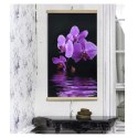 Grzejnik na podczerwień - giętki panel grzewczy 430W TRIO wzór 17 purpurowy cud, wymiary 100x57cm z regulatorem