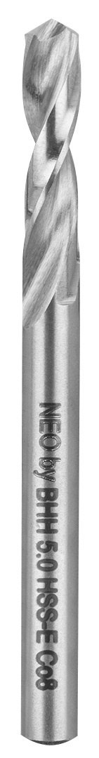 Wiertła specjalistyczne do rozwiercania zapieczonych śrub, HSS-E Co8, 3.2-8.5 mm, krótkie, kpl.5szt. Wiertła specjalistyczne do rozwiercania zapieczonych śrub, HSS-E Co8, 3.2-8.5 mm, krótkie, kpl.5szt.