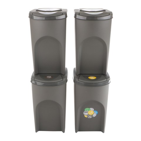Zestaw koszy do segregacji Sortibox 4x35L szare Zestaw koszy do segregacji Sortibox 4x35L szare