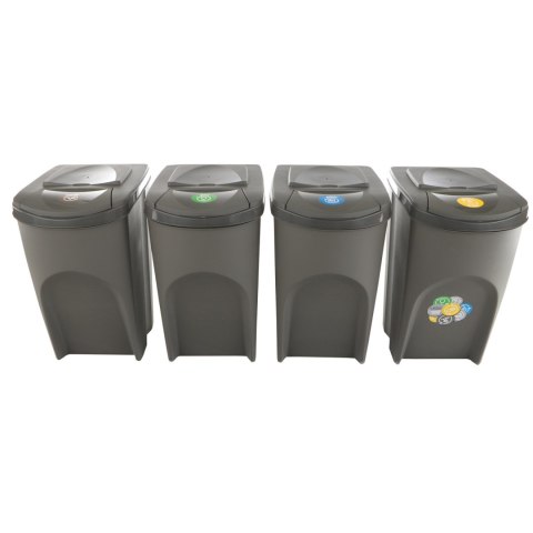 Zestaw koszy do segregacji Sortibox 4x35L szare Zestaw koszy do segregacji Sortibox 4x35L szare