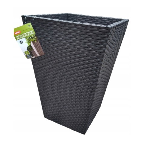 Donica prostokątna MEDIUM RATTAN PLANTER 55,4L anthracite Donica prostokątna MEDIUM RATTAN PLANTER 55,4L anthracite
