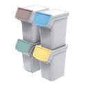 Kosze na śmieci STACKBOX Q SET - popielaty 20l. Keden