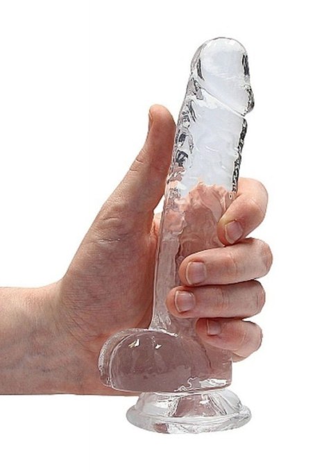 7"" / 18 cm Realistic Dildo With Balls - Transparent 7"" / 18 cm Realistic Dildo With Balls - Transparent