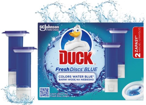 Duck Fresh Discs Blue - Żelowy Krążek Do Toalety 72ml (2 x 36ml) Duck Fresh Discs Blue - Żelowy Krążek Do Toalety 72ml (2 x 36ml)