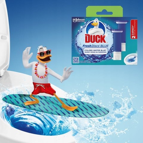Duck Fresh Discs Blue - Żelowy Krążek Do Toalety 72ml (2 x 36ml) Duck Fresh Discs Blue - Żelowy Krążek Do Toalety 72ml (2 x 36ml)