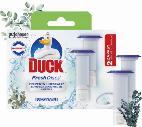 Duck Fresh Discs Eucaliptus - Żelowy Krążek Do Toalety 72ml (2 x 36ml) Duck Fresh Discs Eucaliptus - Żelowy Krążek Do Toalety 72ml (2 x 36ml)