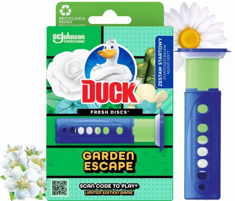 Duck Fresh Discs Garden Escape - Żelowy Krążek Do Toalety 36ml + Aplikator Duck Fresh Discs Garden Escape - Żelowy Krążek Do Toalety 36ml + Aplikator