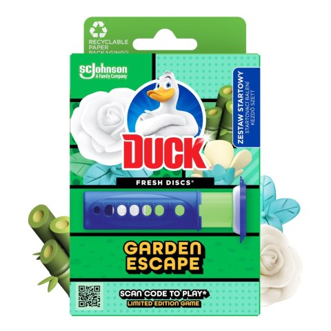 Duck Fresh Discs Garden Escape - Żelowy Krążek Do Toalety 36ml + Aplikator Duck Fresh Discs Garden Escape - Żelowy Krążek Do Toalety 36ml + Aplikator