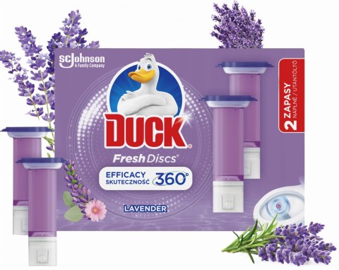 Duck Fresh Discs Lavender - Żelowy Krążek Do Toalety 72ml (2 x 36ml) Duck Fresh Discs Lavender - Żelowy Krążek Do Toalety 72ml (2 x 36ml)