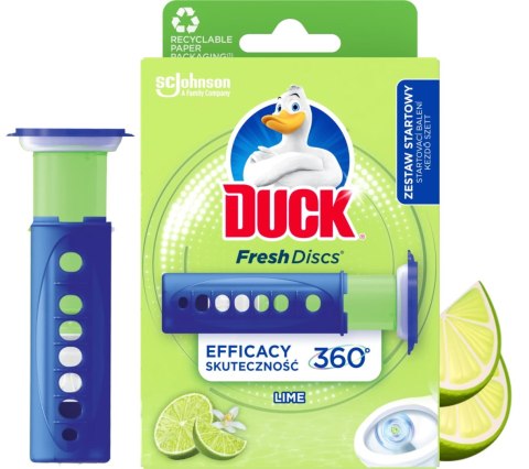 Duck Fresh Discs Lime - Żelowy Krążek Do Toalety 36ml + Aplikator Duck Fresh Discs Lime - Żelowy Krążek Do Toalety 36ml + Aplikator