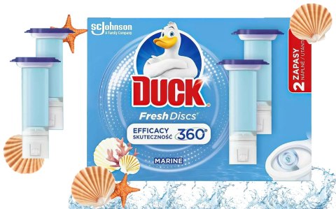 Duck Fresh Discs Marine - Żelowy Krążek Do Toalety 72ml (2 x 36ml) Duck Fresh Discs Marine - Żelowy Krążek Do Toalety 72ml (2 x 36ml)