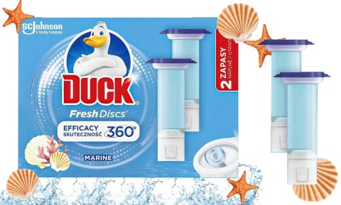 Duck Fresh Discs Marine - Żelowy Krążek Do Toalety 72ml (2 x 36ml) Duck Fresh Discs Marine - Żelowy Krążek Do Toalety 72ml (2 x 36ml)
