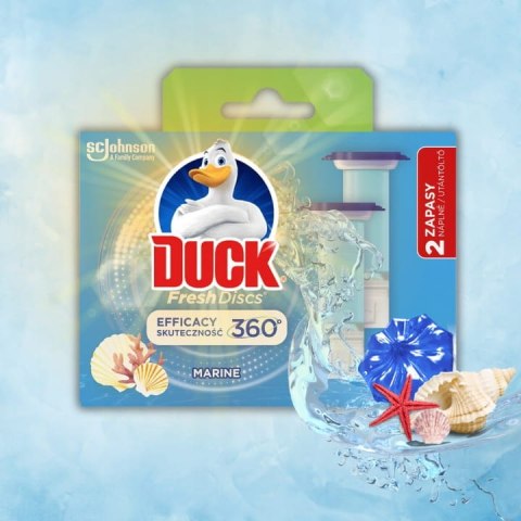 Duck Fresh Discs Marine - Żelowy Krążek Do Toalety 72ml (2 x 36ml) Duck Fresh Discs Marine - Żelowy Krążek Do Toalety 72ml (2 x 36ml)