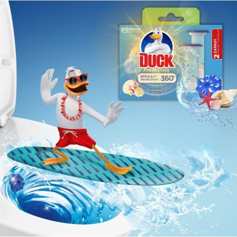 Duck Fresh Discs Marine - Żelowy Krążek Do Toalety 72ml (2 x 36ml) Duck Fresh Discs Marine - Żelowy Krążek Do Toalety 72ml (2 x 36ml)