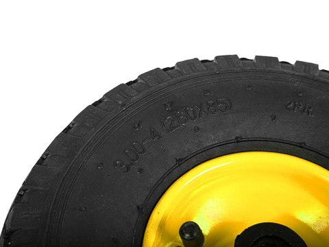 69-002# Koło 26cm do taczki wózka 260x85 3.00/4 żółte 69-002# Koło 26cm do taczki wózka 260x85 3.00/4 żółte
