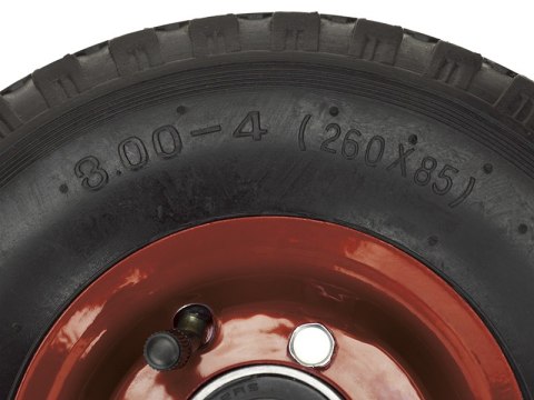 69-021# Koło 26cm do taczki wózka 260x85 3.00/4 czerwone 69-021# Koło 26cm do taczki wózka 260x85 3.00/4 czerwone
