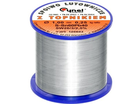 9404# Cyna 1,00/250g/spoiwo lc60-sw26 cynel 9404# Cyna 1,00/250g/spoiwo lc60-sw26 cynel