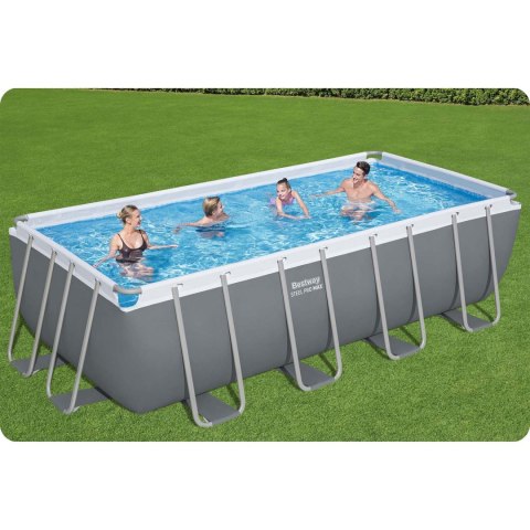 Basen stelażowy ogrodowy 488 x 244 x 122 cm 11w1 Bestway 56671N