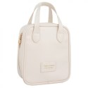 Kosmetyczka organizer na kosmetyki z rączką 17,5x8,5x19cm biała KS128B