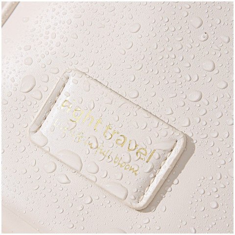 Kosmetyczka organizer na kosmetyki z rączką 17,5x8,5x19cm biała KS128B