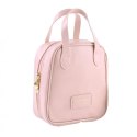 Kosmetyczka organizer na kosmetyki z rączką 17,5x8,5x19cm różowa KS128R