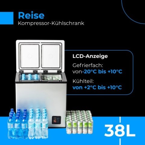 CR 8076 Lodówka kompresorowa turystyczna 38l CR 8076 Lodówka kompresorowa turystyczna 38l