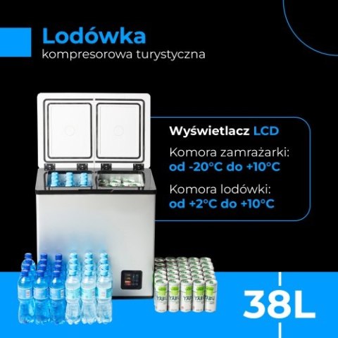 CR 8076 Lodówka kompresorowa turystyczna 38l CR 8076 Lodówka kompresorowa turystyczna 38l