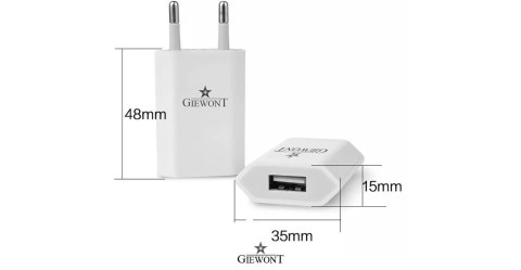 ŁADOWARKA DO SMARTWATCH GIEWONT POWER ON USB 5V 1A GWL1 UNIWERSALNA ŁADOWARKA DO SMARTWATCH GIEWONT POWER ON USB 5V 1A GWL1 UNIWERSALNA
