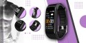 SMARTBAND GIEWONT FIT&GO DUO GW200-8 - BLACK + PASEK TOUCH OF LAVENDER