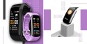 SMARTBAND GIEWONT FIT&GO DUO GW200-8 - BLACK + PASEK TOUCH OF LAVENDER