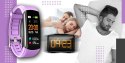 SMARTBAND GIEWONT FIT&GO DUO GW200-8 - BLACK + PASEK TOUCH OF LAVENDER
