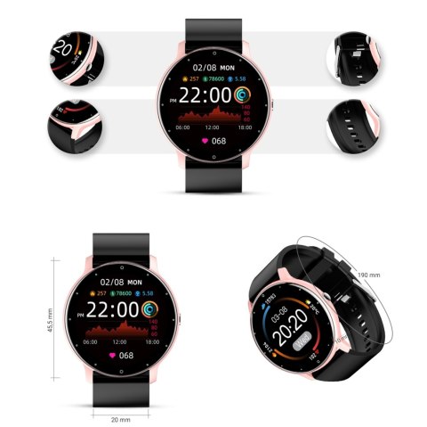 SMARTWATCH DAMSKI GRAVITY GT1-2 SMARTWATCH DAMSKI GRAVITY GT1-2
