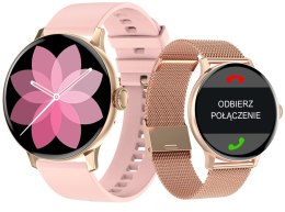 SMARTWATCH GIEWONT SUPERNOVA SMARTCALL GW330-1 ROSE GOLD SHINE/POWDER PINK