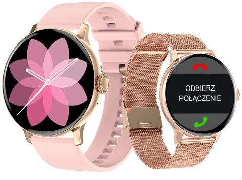SMARTWATCH GIEWONT SUPERNOVA SMARTCALL GW330-1 ROSE GOLD SHINE/POWDER PINK SMARTWATCH GIEWONT SUPERNOVA SMARTCALL GW330-1 ROSE GOLD SHINE/POWDER PINK