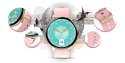 SMARTWATCH GIEWONT SUPERNOVA SMARTCALL GW330-1 ROSE GOLD SHINE/POWDER PINK