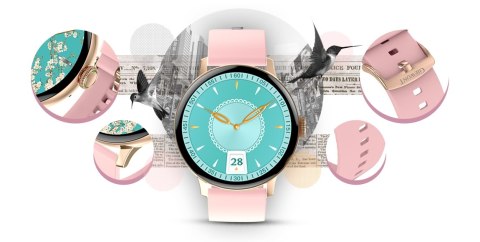 SMARTWATCH GIEWONT SUPERNOVA SMARTCALL GW330-1 ROSE GOLD SHINE/POWDER PINK SMARTWATCH GIEWONT SUPERNOVA SMARTCALL GW330-1 ROSE GOLD SHINE/POWDER PINK