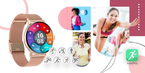 SMARTWATCH GIEWONT SUPERNOVA SMARTCALL GW330-1 ROSE GOLD SHINE/POWDER PINK SMARTWATCH GIEWONT SUPERNOVA SMARTCALL GW330-1 ROSE GOLD SHINE/POWDER PINK