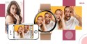 SMARTWATCH GIEWONT SUPERNOVA SMARTCALL GW330-1 ROSE GOLD SHINE/POWDER PINK