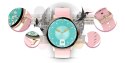 SMARTWATCH GIEWONT SUPERNOVA SMARTCALL GW330-4 BLACK SHINE/POWDER PINK