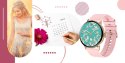 SMARTWATCH GIEWONT SUPERNOVA SMARTCALL GW330-4 BLACK SHINE/POWDER PINK
